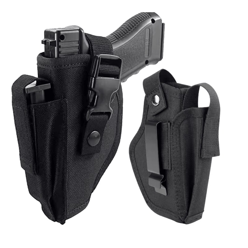 Universal Concealed Carry Gun Holster With Bullet Clip Belt Mount 0