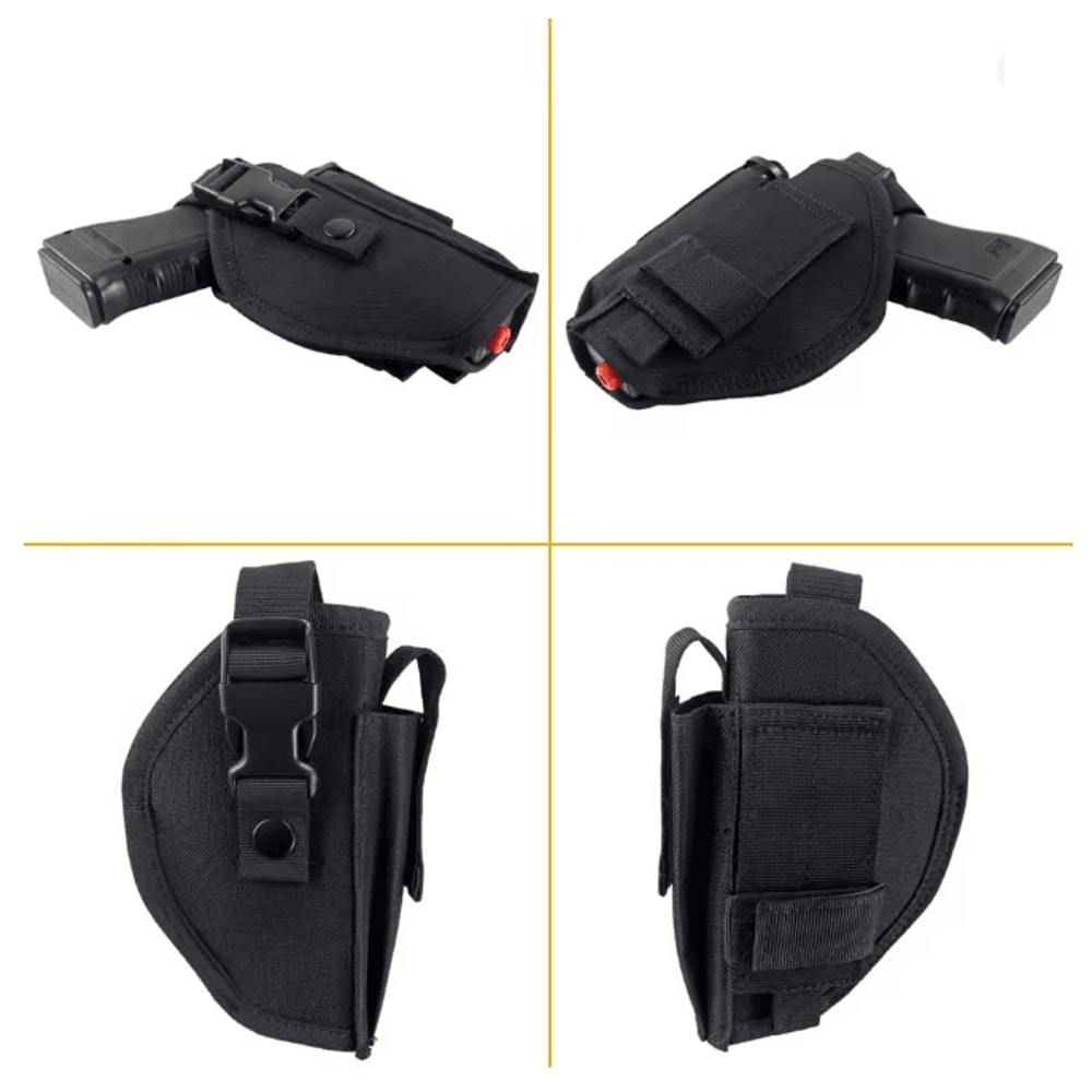 Universal Concealed Carry Gun Holster With Bullet Clip Belt Mount 1