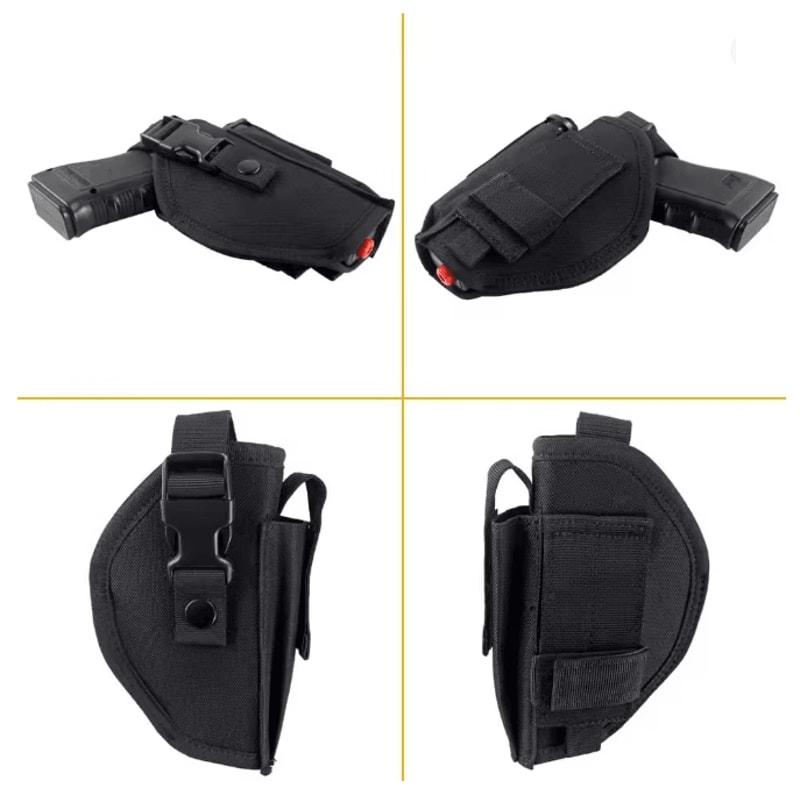 Universal Concealed Carry Gun Holster With Bullet Clip Belt Mount 1