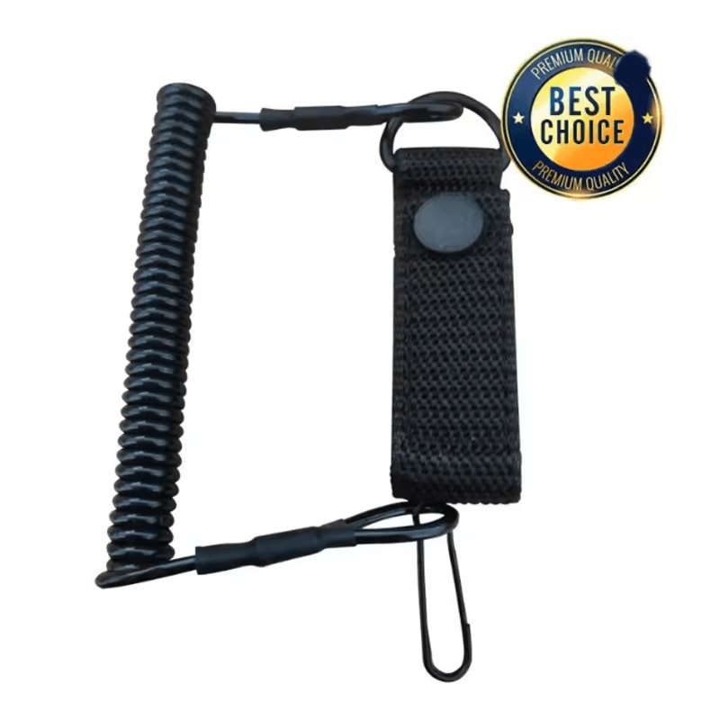 Tactical Elastic Safety Lanyard Anti Lost Gear Retention Rope 4