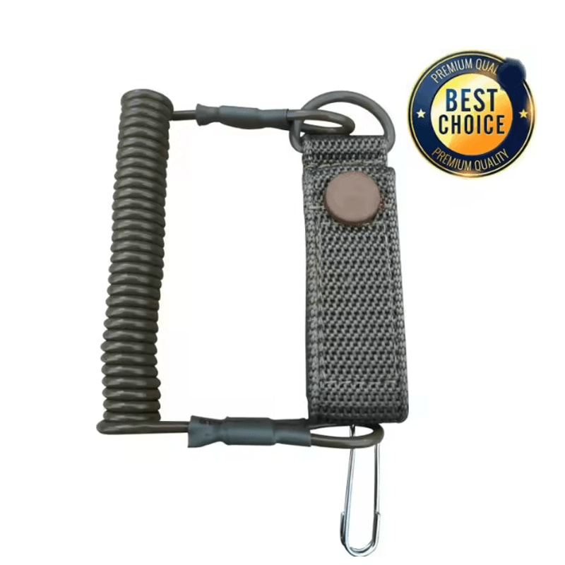 Tactical Elastic Safety Lanyard Anti Lost Gear Retention Rope 5