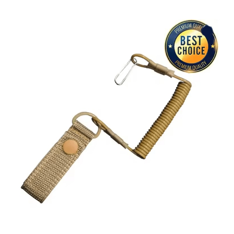 Tactical Elastic Safety Lanyard Anti Lost Gear Retention Rope 6