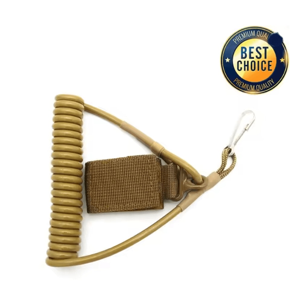 Tactical Elastic Safety Lanyard Anti Lost Gear Retention Rope 9