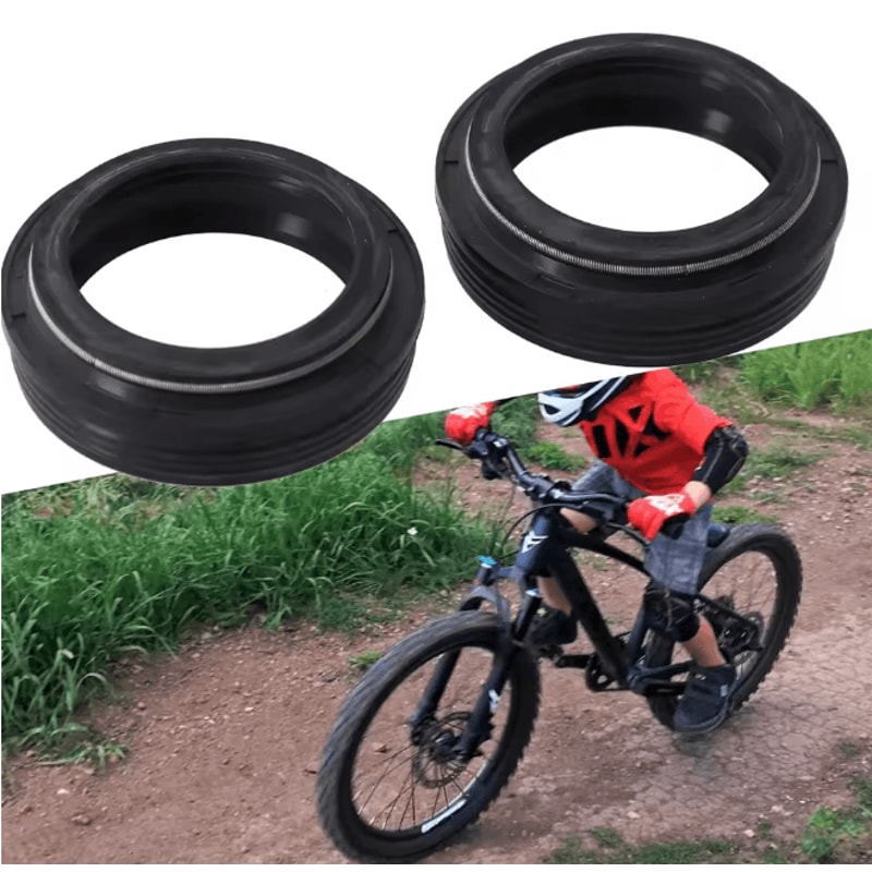 Bicycle Front Fork Dust Seal Set Bike Oil Wiper Replacement 2