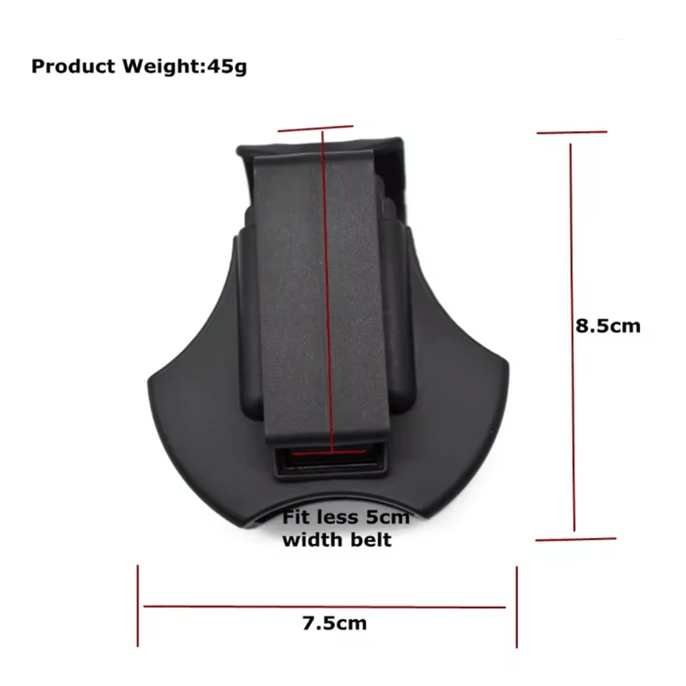 Tactical Open Top Handcuff Case Belt Mounted Cuff Holder 1