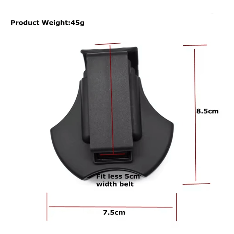 Tactical Open Top Handcuff Case Belt Mounted Cuff Holder 1