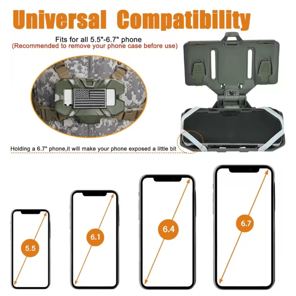Tactical Molle Phone Holder Folding Navigation Board Vest Mount 1