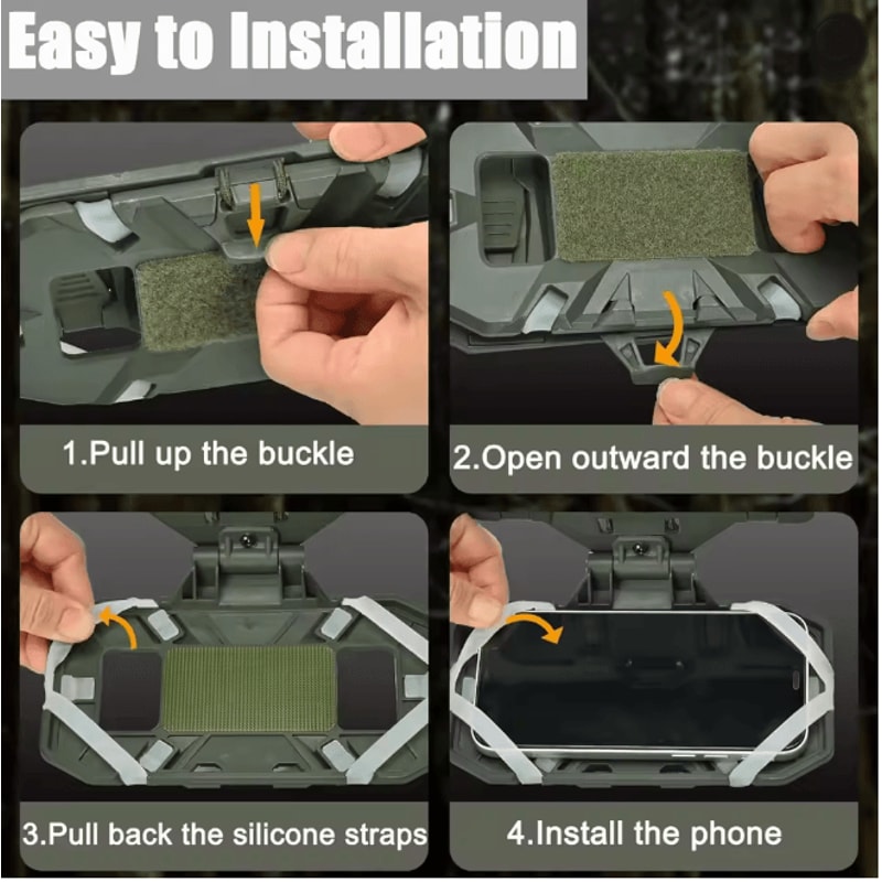 Tactical Molle Phone Holder Folding Navigation Board Vest Mount 2