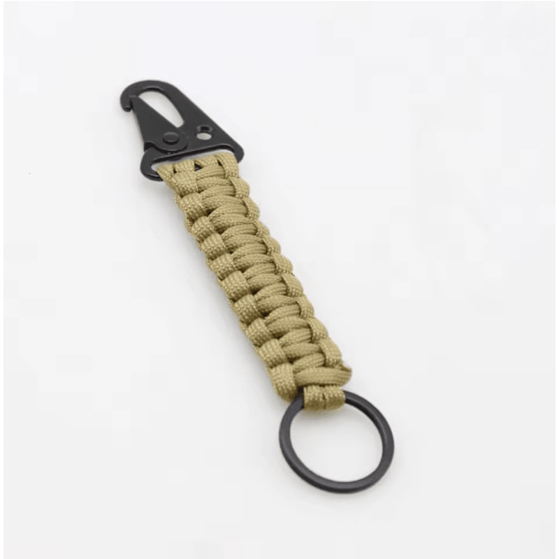 Paracord Survival Keychain With Carabiner Emergency Rope Lanyard 9