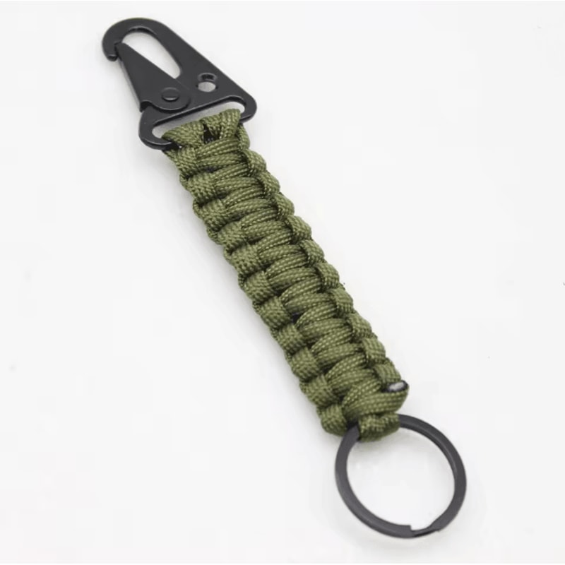 Paracord Survival Keychain With Carabiner Emergency Rope Lanyard 10