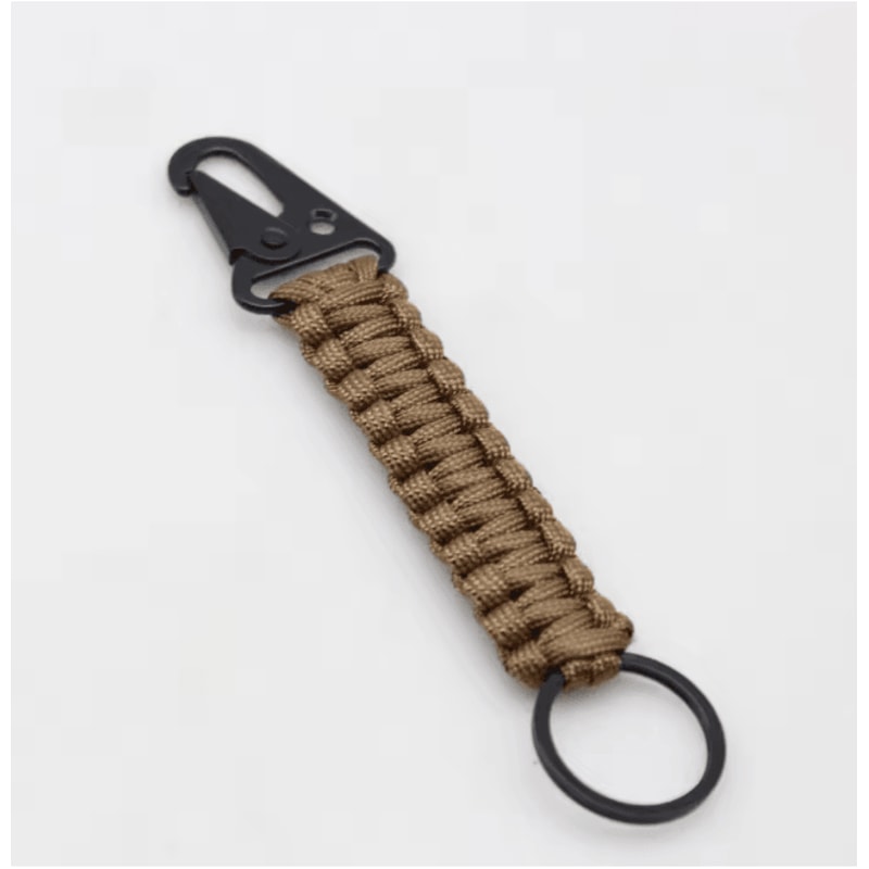 Paracord Survival Keychain With Carabiner Emergency Rope Lanyard 11