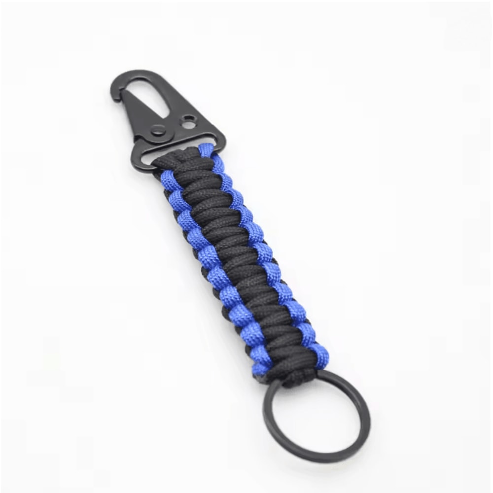 Paracord Survival Keychain With Carabiner Emergency Rope Lanyard 4