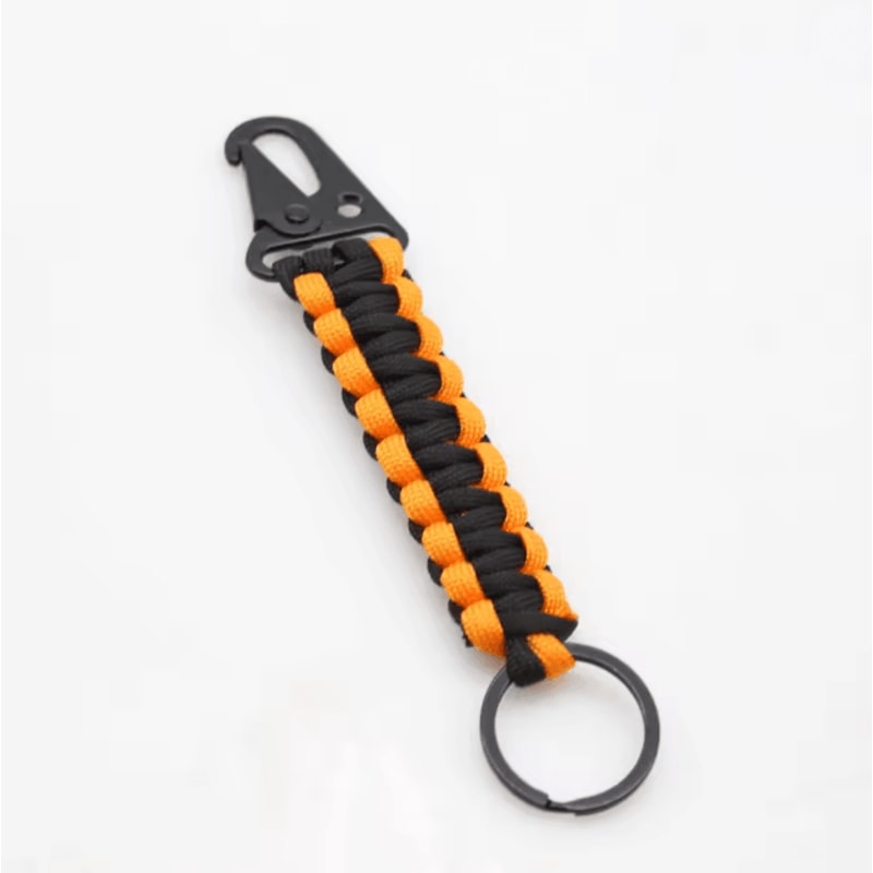 Paracord Survival Keychain With Carabiner Emergency Rope Lanyard 5