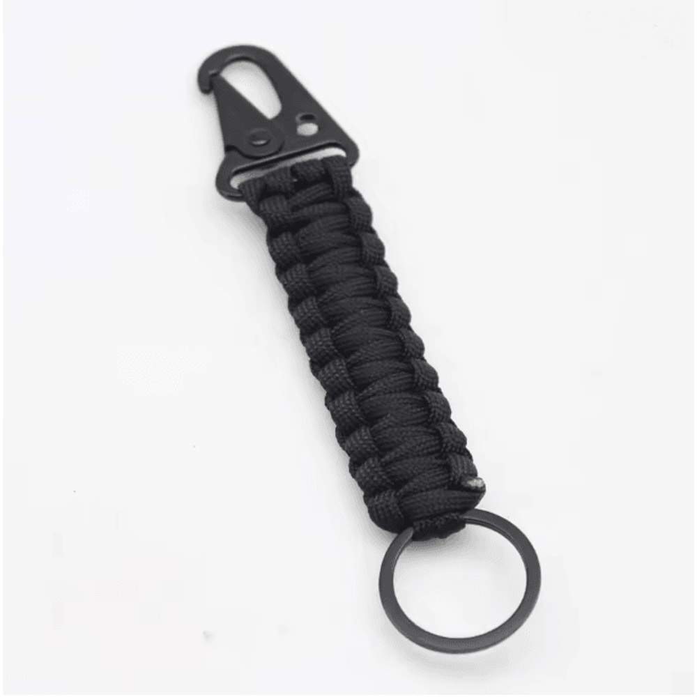 Paracord Survival Keychain With Carabiner Emergency Rope Lanyard 6