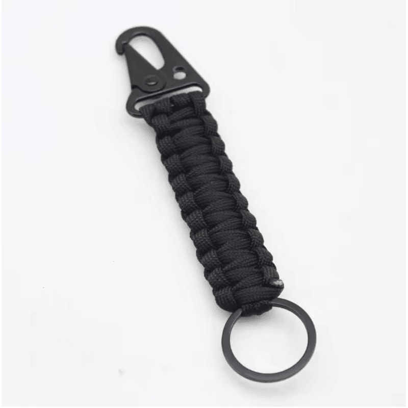 Paracord Survival Keychain With Carabiner Emergency Rope Lanyard 6