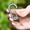 Aluminum Alloy Carabiner Keychain Set Lightweight Outdoor Clip Hooks 1