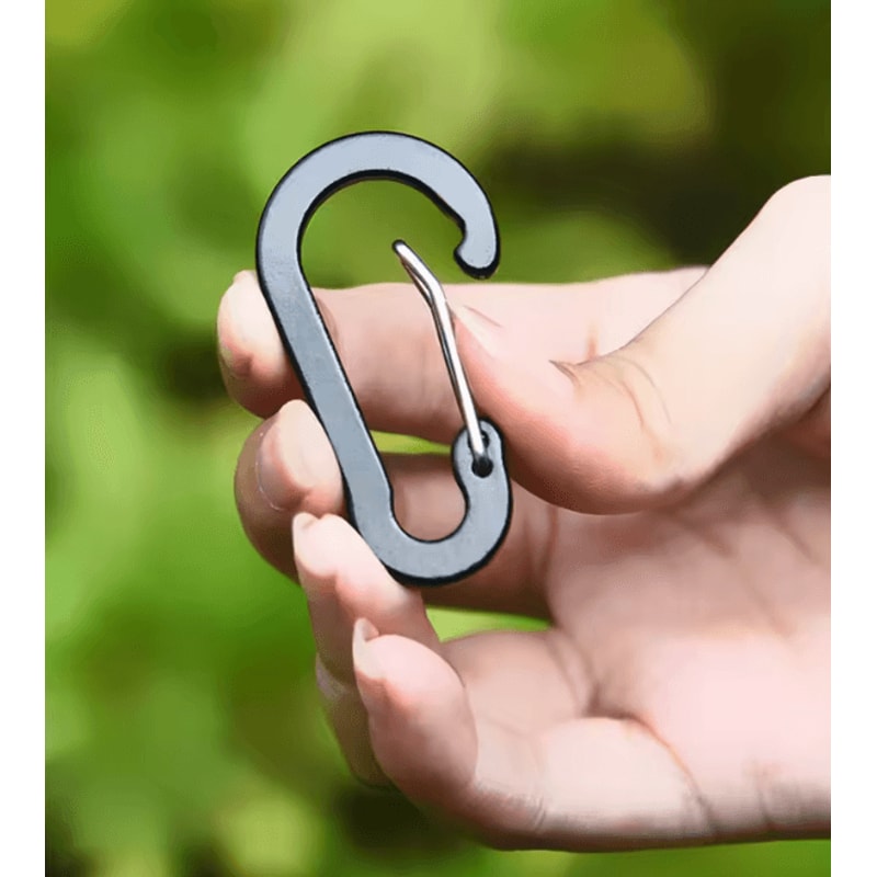 Aluminum Alloy Carabiner Keychain Set Lightweight Outdoor Clip Hooks 1