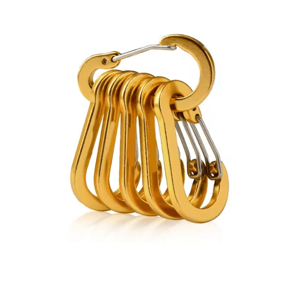 Aluminum Alloy Carabiner Keychain Set Lightweight Outdoor Clip Hooks 10