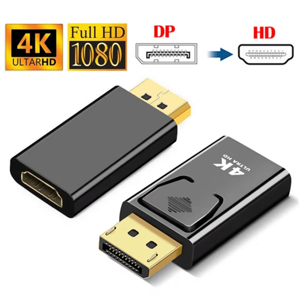 UltraLink 4K DisplayPort To HDMI Adapter DP To HDMI Video Converter 0