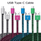 FlexCharge USB C Fast Charging Cable Nylon Braided Data Sync Cord 0
