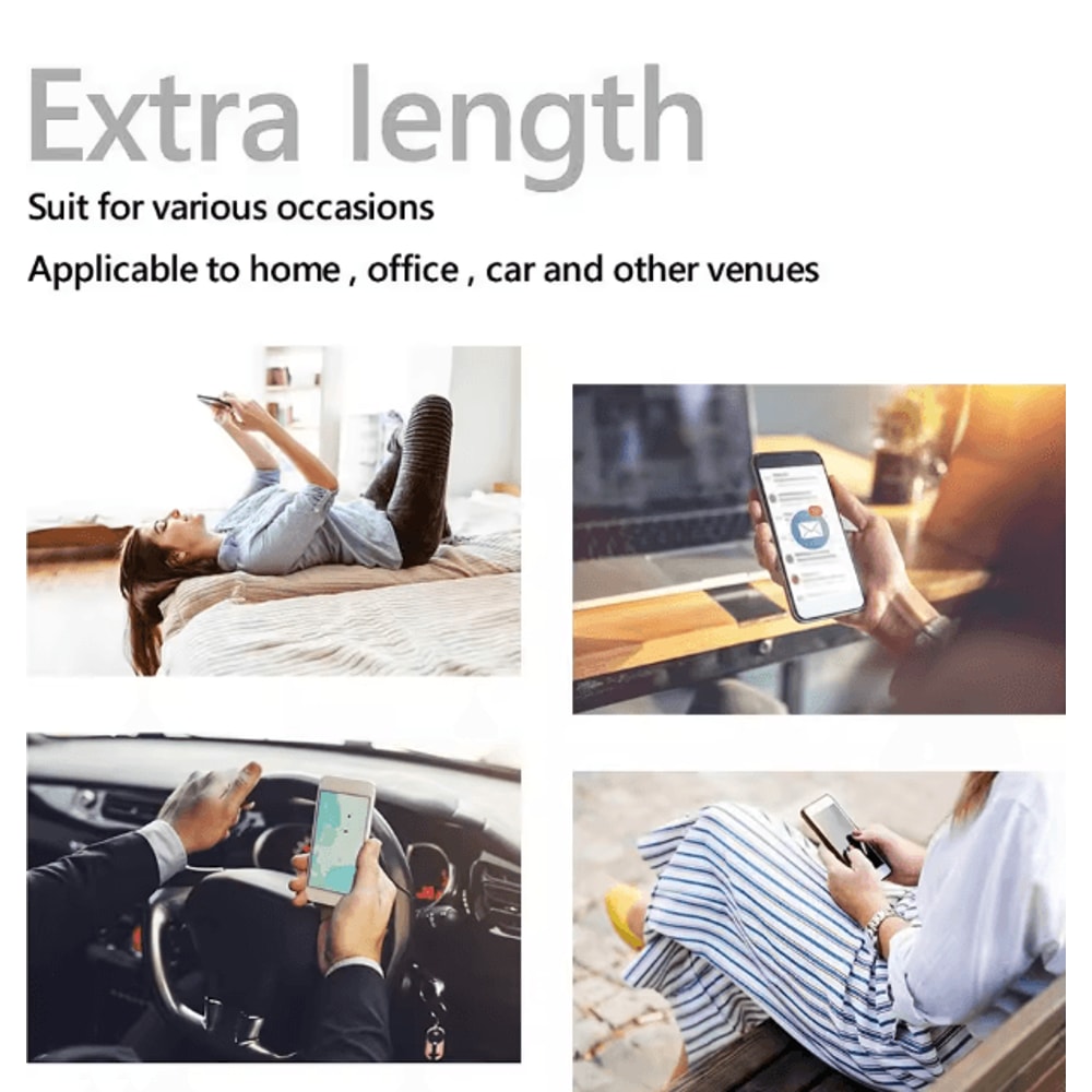 FlexCharge USB C Fast Charging Cable Nylon Braided Data Sync Cord 3