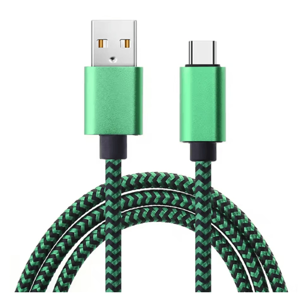 FlexCharge USB C Fast Charging Cable Nylon Braided Data Sync Cord 4