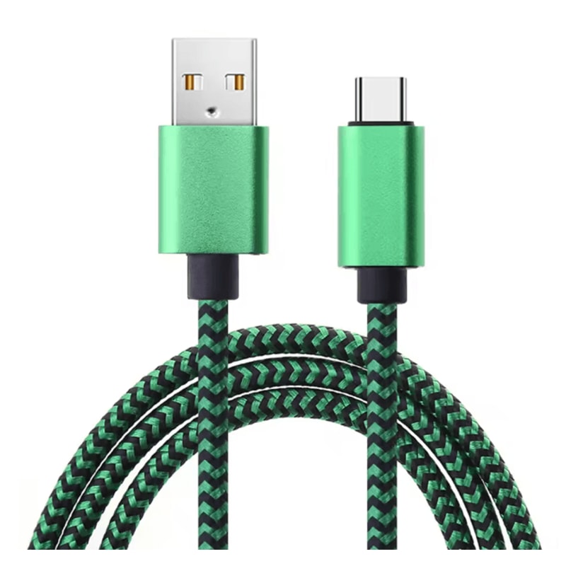 FlexCharge USB C Fast Charging Cable Nylon Braided Data Sync Cord 4