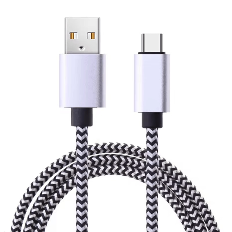 FlexCharge USB C Fast Charging Cable Nylon Braided Data Sync Cord 5