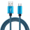 FlexCharge USB C Fast Charging Cable Nylon Braided Data Sync Cord 6