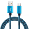 FlexCharge USB C Fast Charging Cable Nylon Braided Data Sync Cord 6