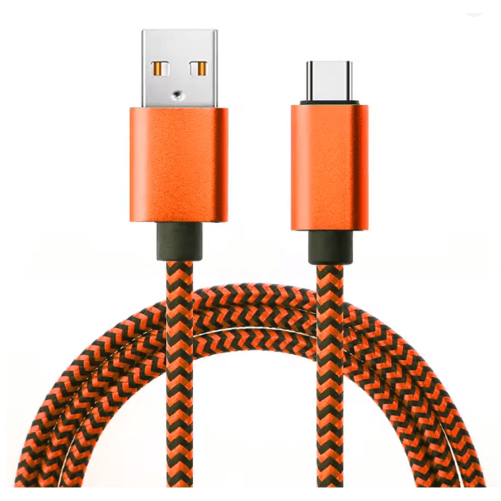 FlexCharge USB C Fast Charging Cable Nylon Braided Data Sync Cord 8