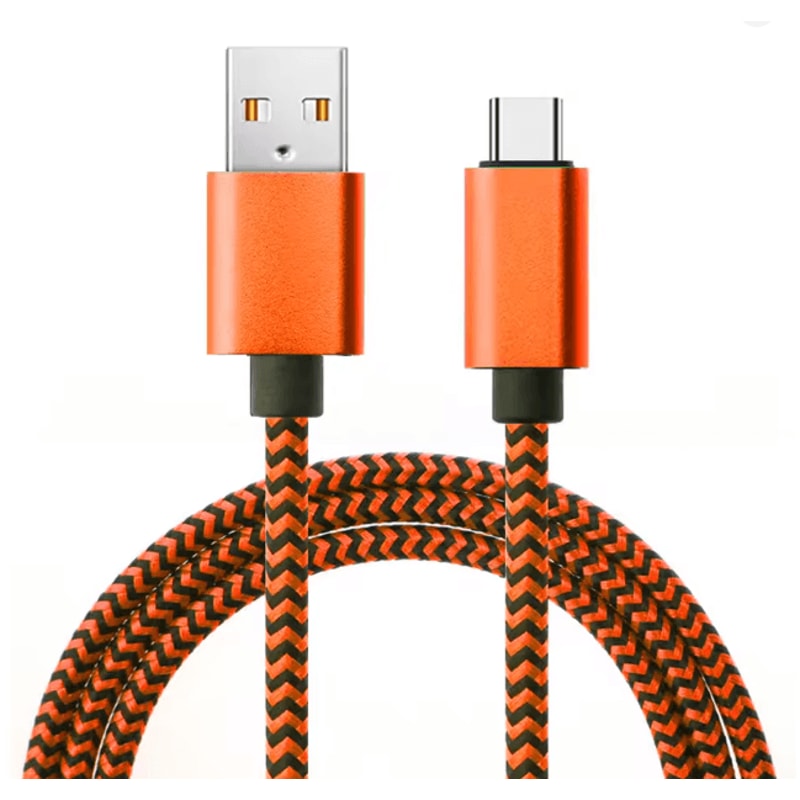 FlexCharge USB C Fast Charging Cable Nylon Braided Data Sync Cord 8