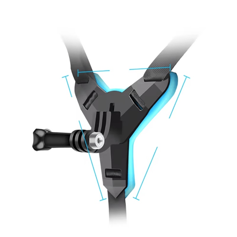 RideView Motorcycle Helmet Camera Mount Phone And Action Camera Holder 3