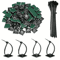 CableHold Pro Self Adhesive Cable Tie Mounts 160 Pack Wire Organizer Clips 0