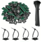 CableHold Pro Self Adhesive Cable Tie Mounts 160 Pack Wire Organizer Clips 0
