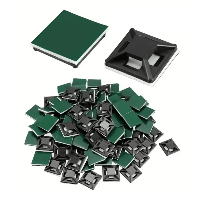 CableHold Pro Self Adhesive Cable Tie Mounts 160 Pack Wire Organizer Clips 3