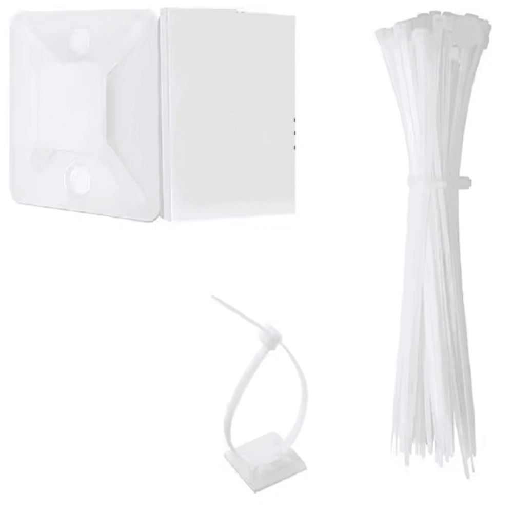 CableHold Pro Self Adhesive Cable Tie Mounts 160 Pack Wire Organizer Clips 6