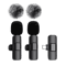 WindClear Wireless Lavalier Microphone Mini Clip On Mic With Windproof Cover 5