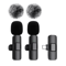 WindClear Wireless Lavalier Microphone Mini Clip On Mic With Windproof Cover 5
