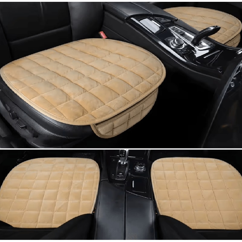 WarmRide Universal Winter Car Seat Cushion Anti Slip Breathable Seat Protector 3