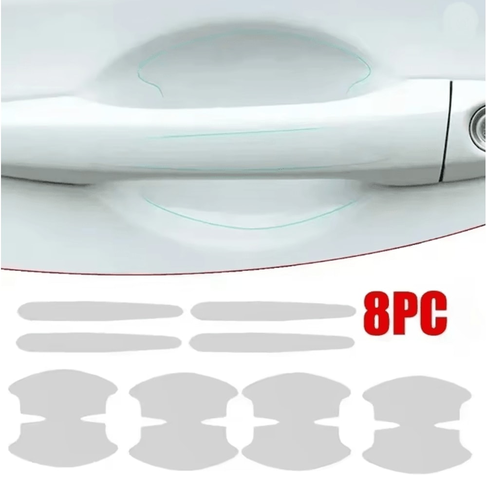 ClearGuard Universal Car Door Handle Scratch Protector Stickers 8 Pack 0