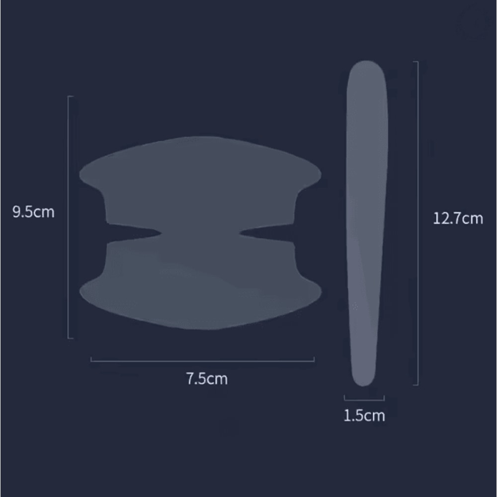 ClearGuard Universal Car Door Handle Scratch Protector Stickers 8 Pack 2