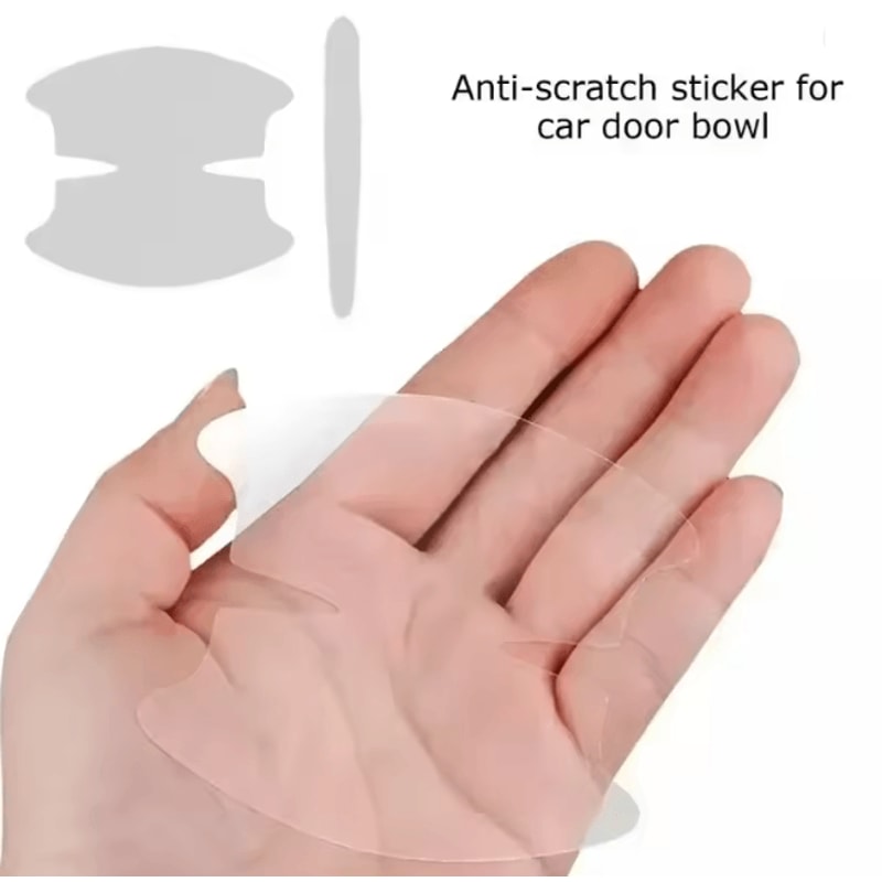 ClearGuard Universal Car Door Handle Scratch Protector Stickers 8 Pack 3
