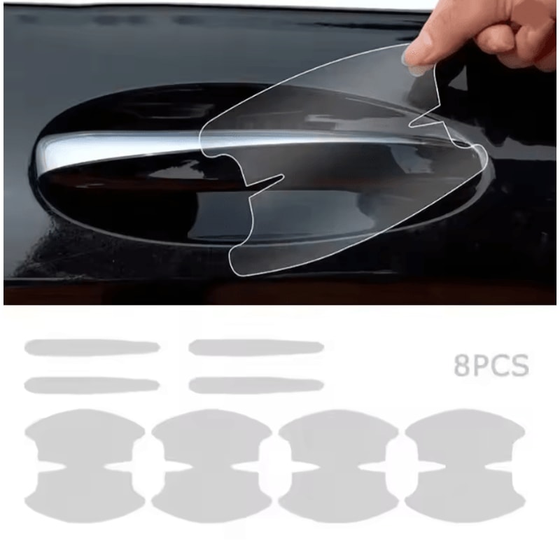 ClearGuard Universal Car Door Handle Scratch Protector Stickers 8 Pack 5