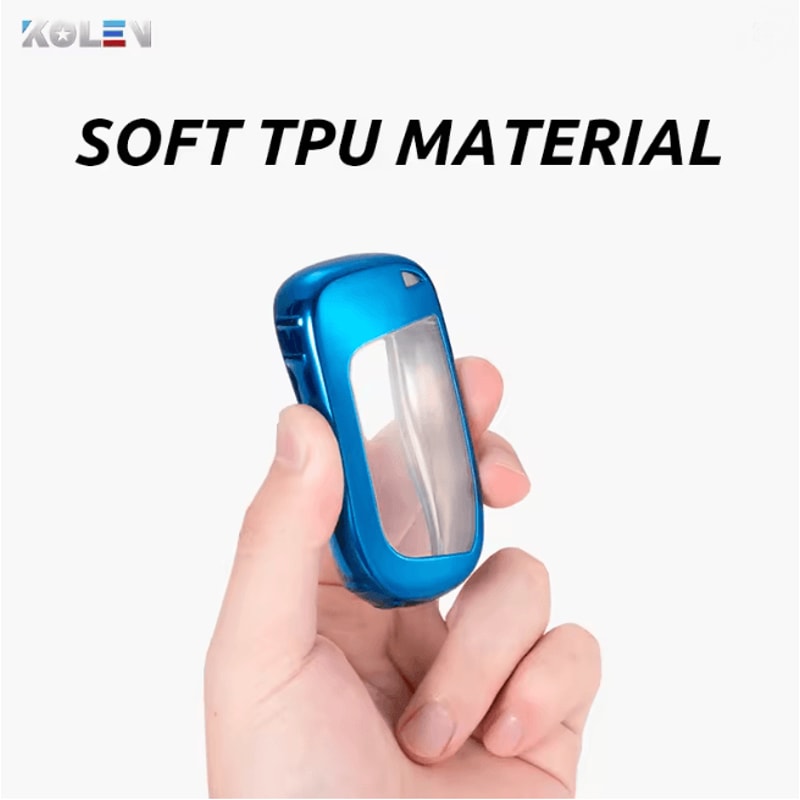 KeyArmor TPU Car Key Cover Case With Keychain For Fiat Jeep Dodge Chrysler 1