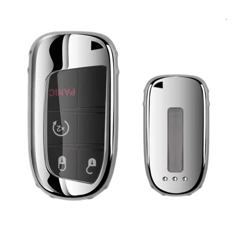 KeyArmor TPU Car Key Cover Case With Keychain For Fiat Jeep Dodge Chrysler 5