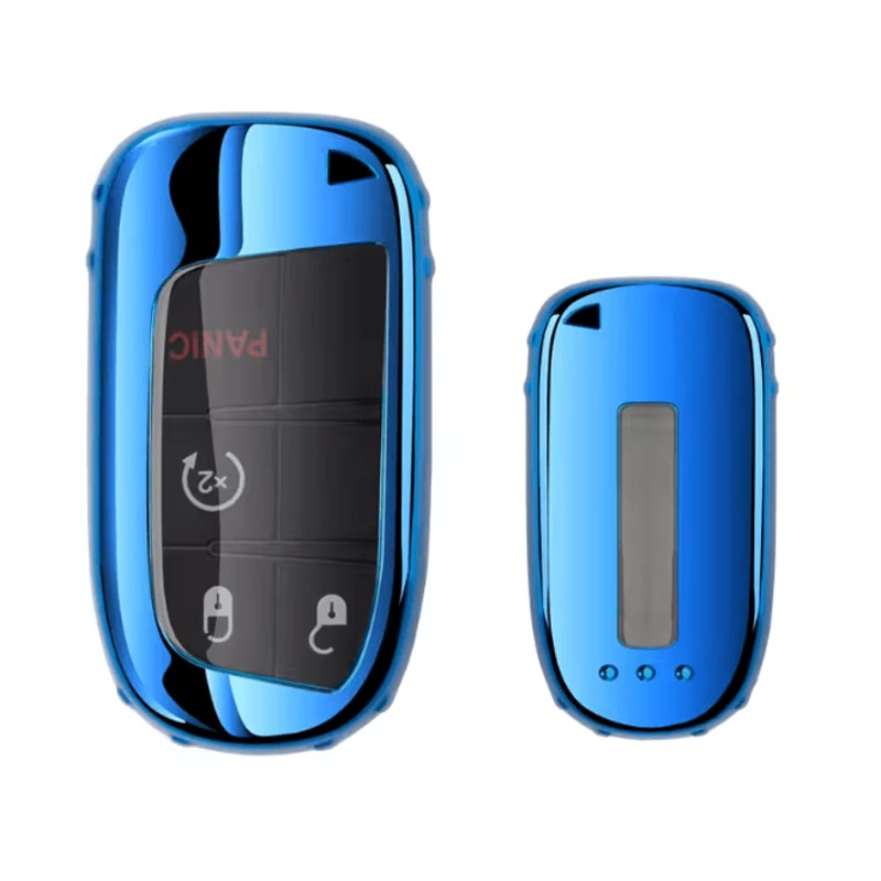 KeyArmor TPU Car Key Cover Case With Keychain For Fiat Jeep Dodge Chrysler 6