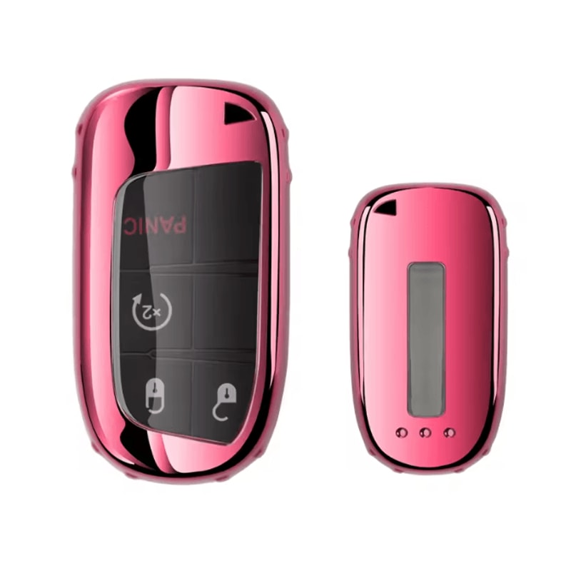 KeyArmor TPU Car Key Cover Case With Keychain For Fiat Jeep Dodge Chrysler 8