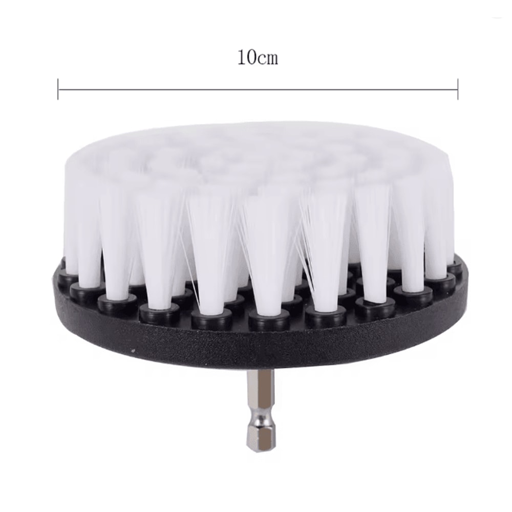 CleanForce 4 Inch Soft Drill Brush Cleaning Kit For Car Bathroom And Kitchen 5