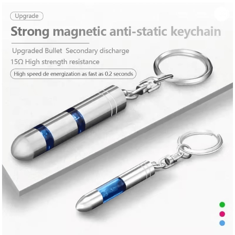 StaticSafe Anti Static Keychain Car Static Eliminator Discharger 0